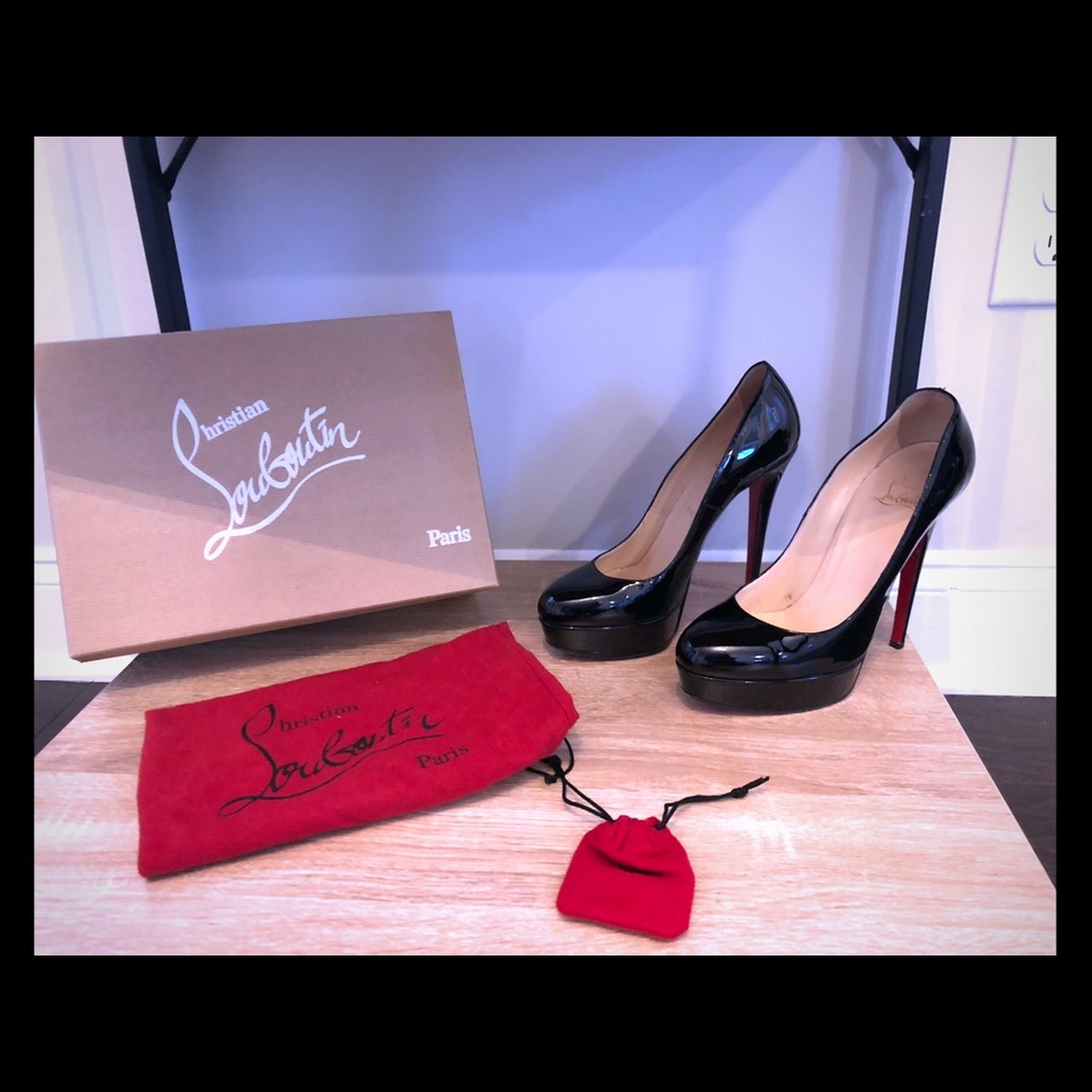 Christian Louboutain Bianca 140 patent calf Size39